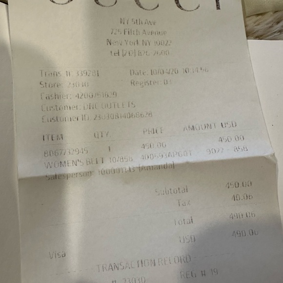 GG MARMONT WIDE BELT 85/34 - Picture 3 of 7